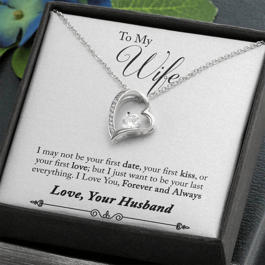 Gift For Wife I Love You Forever And Always Forever Love Necklace 