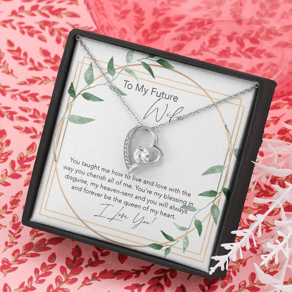 Forever Love Necklace Future Wife You Cherish All Of Me Gift For Wife 