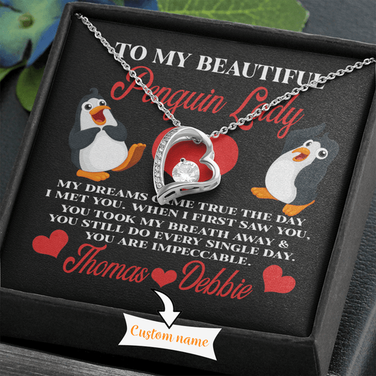 Gift For Her My Dreams Came True When I Met You Custom Name Forever Love Necklace