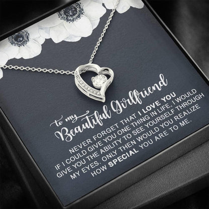 Never Forget That I Love You Gift For Girlfriend Forever Love Necklace