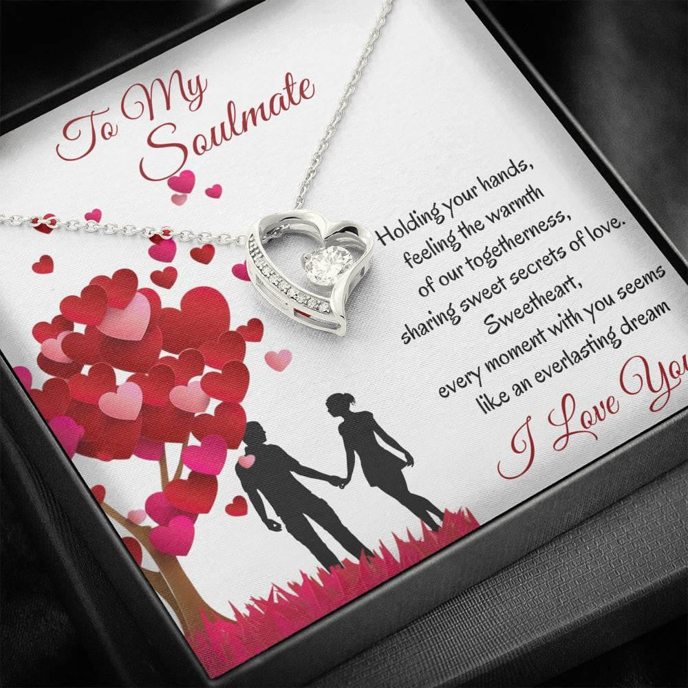 Soulmate Gift For Her Every Moments With You Seems Like An Everlasting Dream Forever Love Necklace