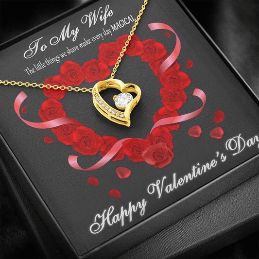 Valentines Day Romantic Gift For Wife Forever Love Necklace The Little Things We Share