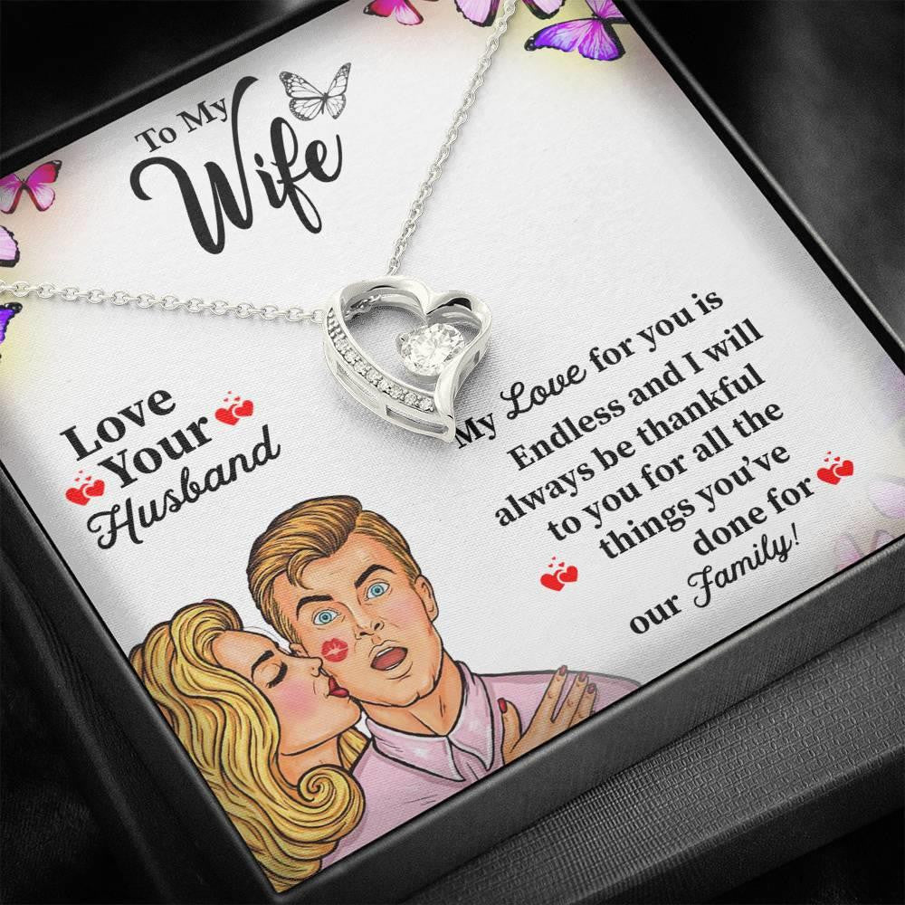 Gift For Wife Forever Love Necklace My Love For You Is Endless