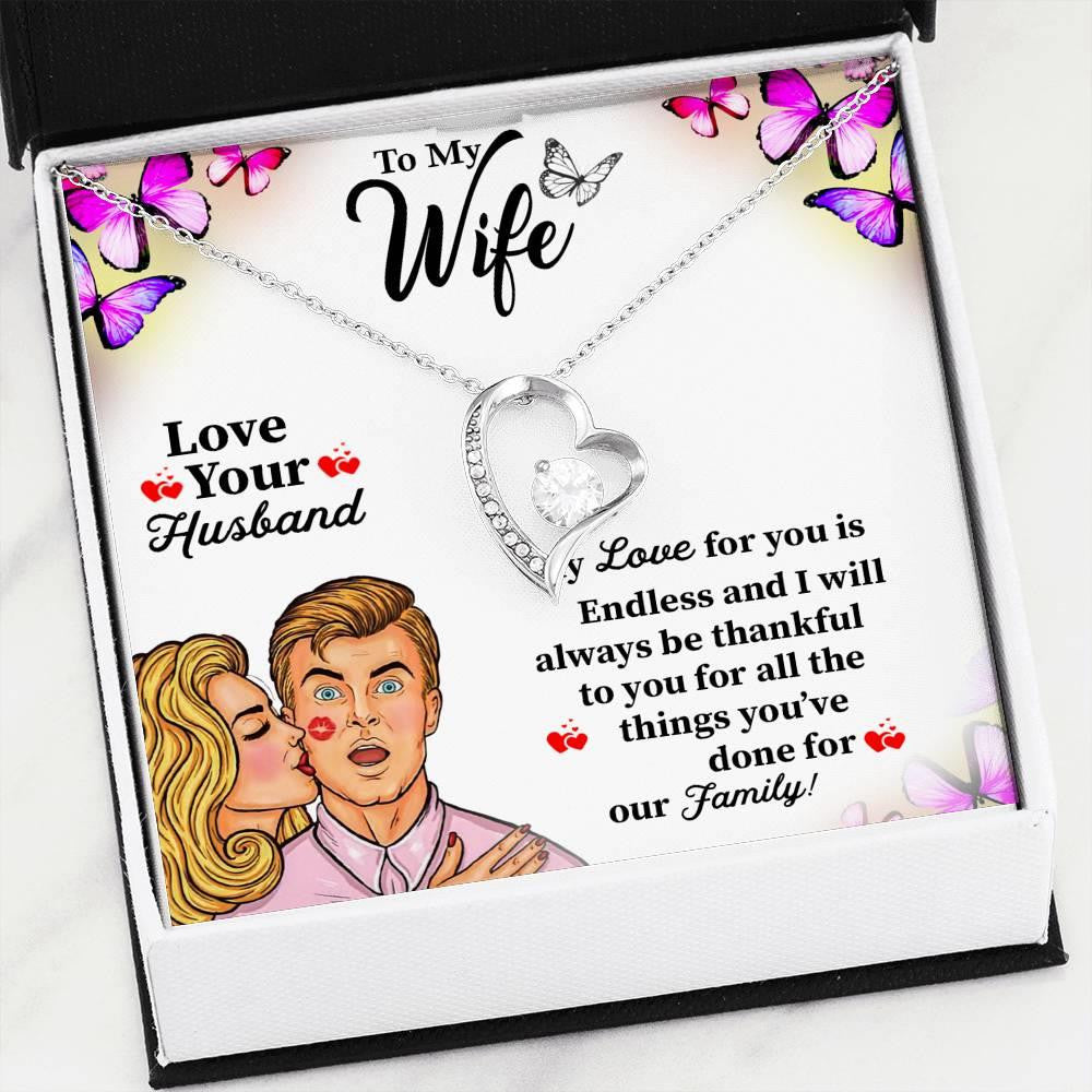 Gift For Wife Forever Love Necklace My Love For You Is Endless