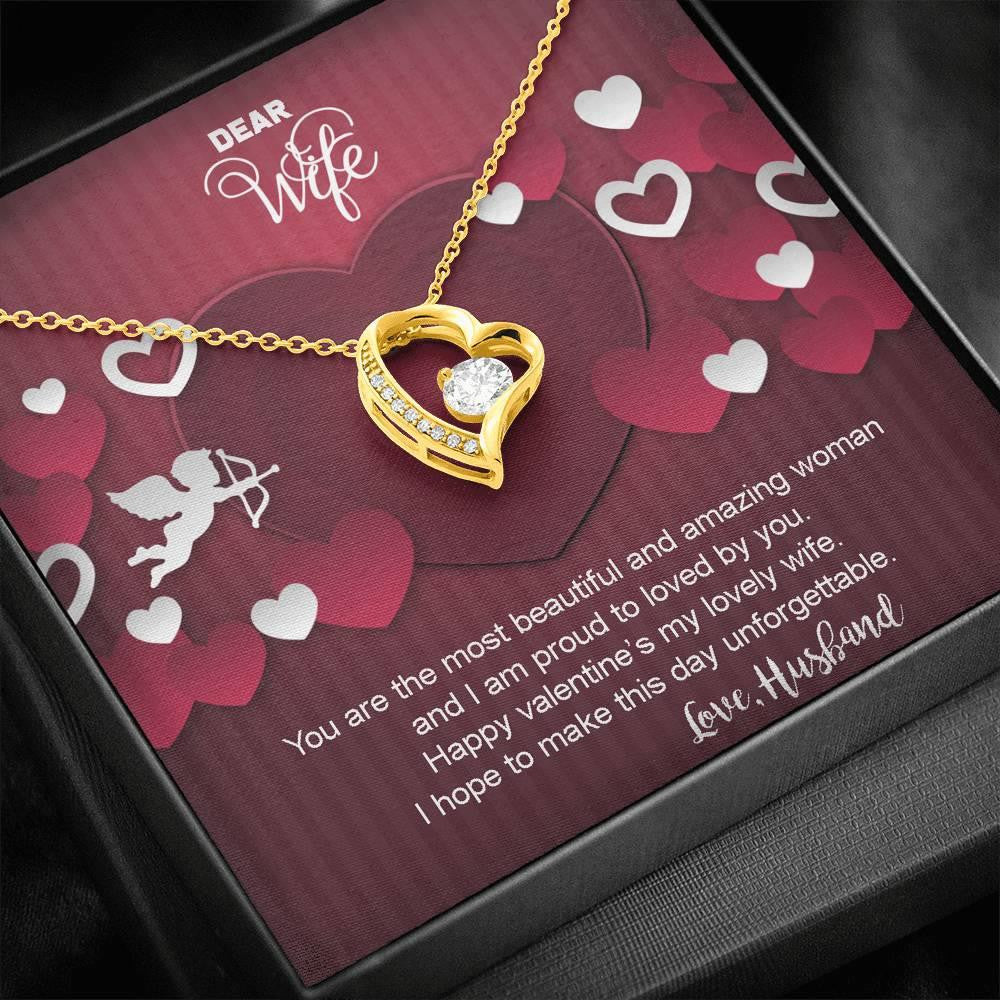 Valentines Day Gift For Wife Forever Love Necklace You Are The Most Amazing Woman