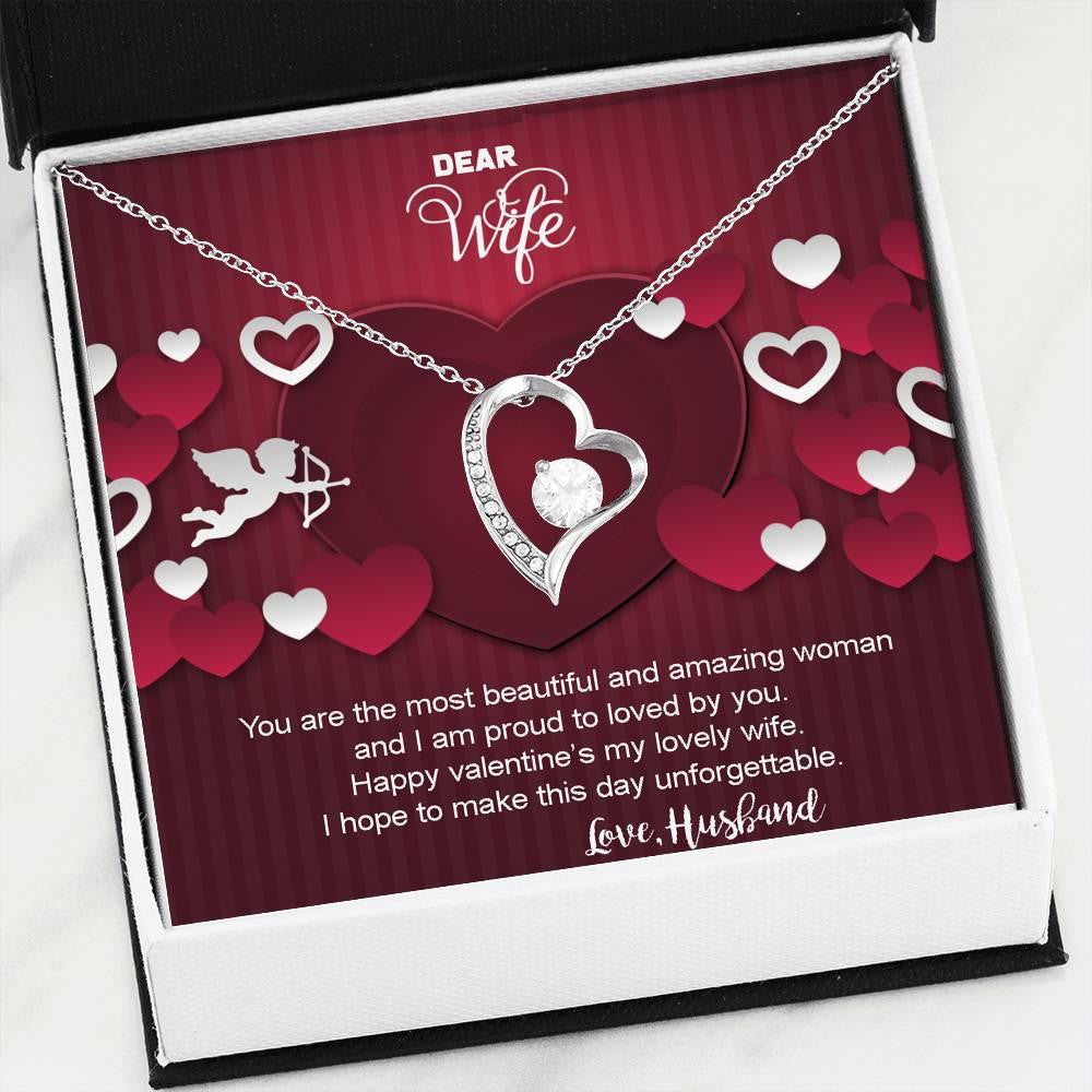 Valentines Day Gift For Wife Forever Love Necklace You Are The Most Amazing Woman