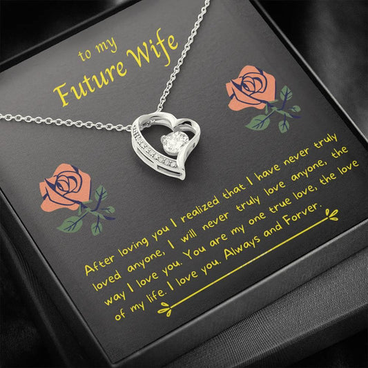 Gift For Wife Future Wife After Loving You I Realized That I Have Never Truly Loved Anyone Forever Love Necklace