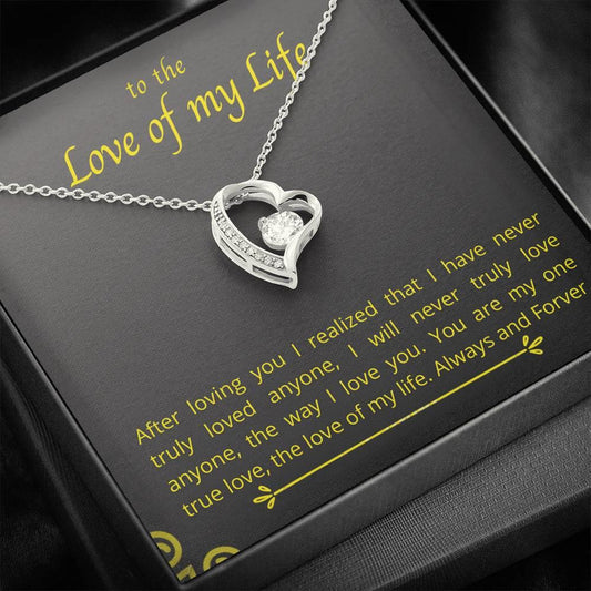 Gift For Her You Are My One True Love Forever Love Necklace