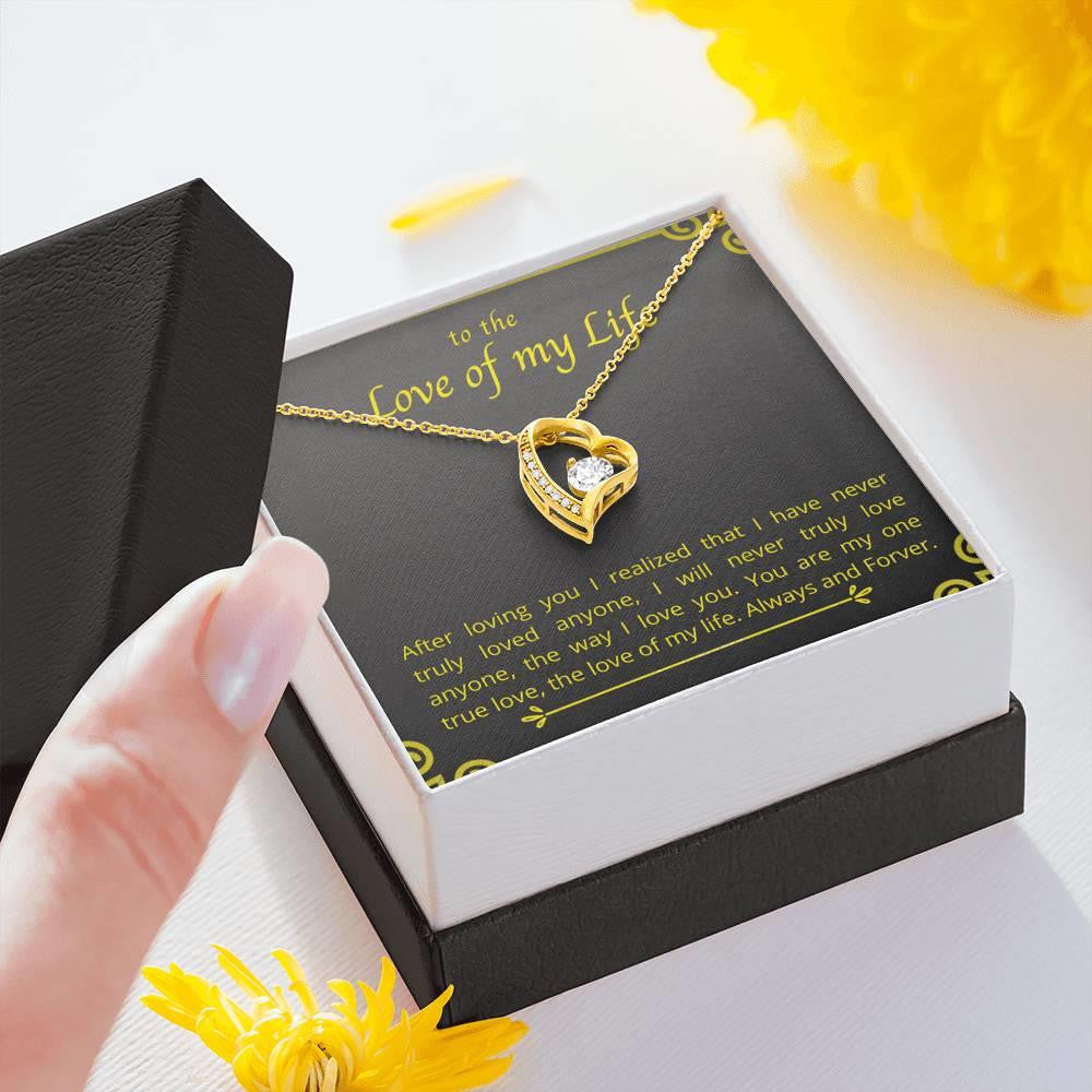 Gift For Her You Are My One True Love Forever Love Necklace