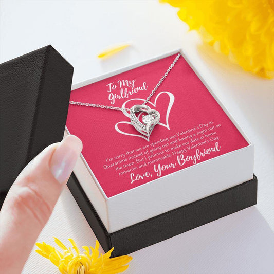 Gift For Girlfriend Make Out Date Romantic And Memorable Forever Love Necklace