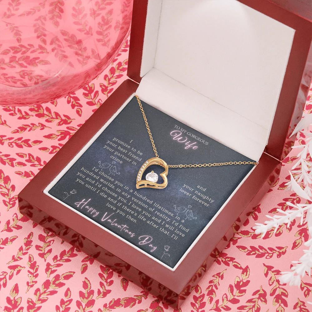 Valentines Gift For Wife Forever Love Necklace I Will Love You Until I Die