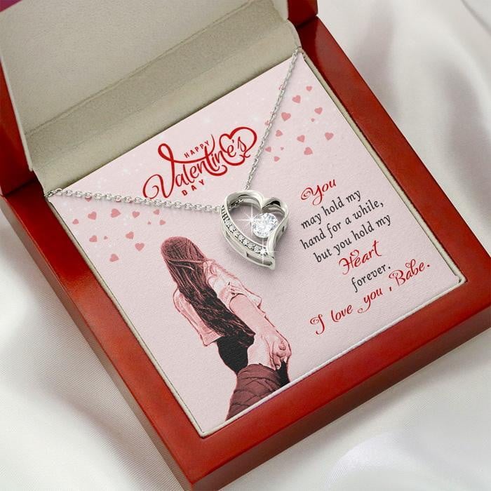 Valentine's Day Gift For Her Forever Love Necklace You Hold My Heart Forever