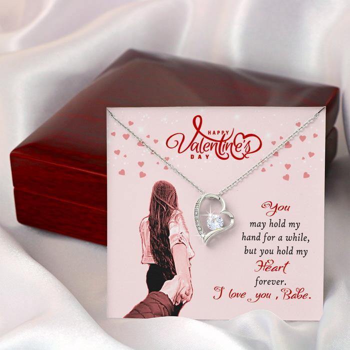 Valentine's Day Gift For Her Forever Love Necklace You Hold My Heart Forever