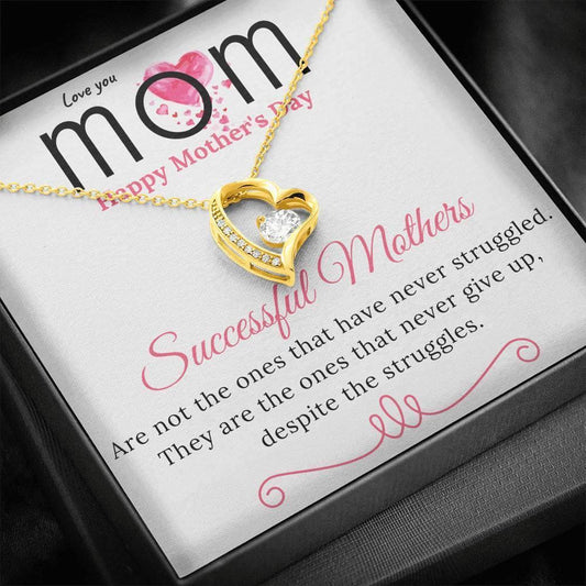 Happy Mother's Day Gift For Mom Forever Love Necklace Successful Mothers