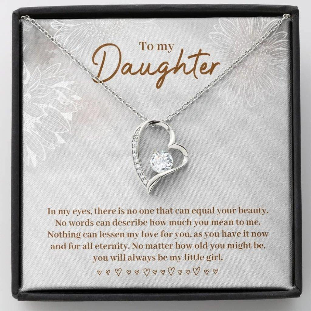 Gift For Daughter You Will Always Be My Little Girl Forever Love Necklace