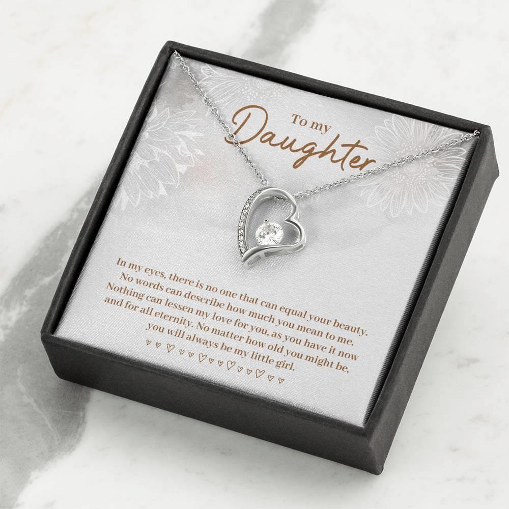 Gift For Daughter You Will Always Be My Little Girl Forever Love Necklace