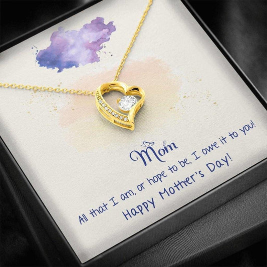 Gift For Mom Forever Love Necklace I Owe It To You Happy Mother's Day