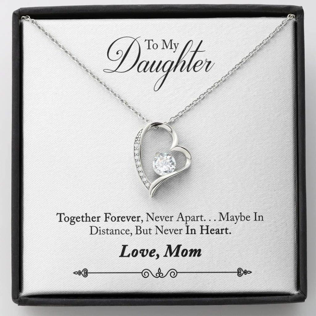 Gift For Daughter From Mom Forever Love Necklace Together Forever Never Apart