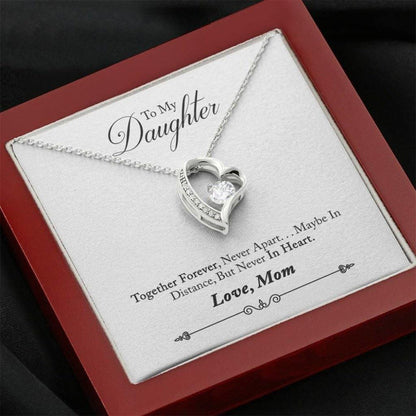 Gift For Daughter From Mom Forever Love Necklace Together Forever Never Apart