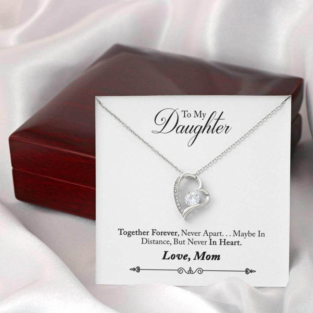 Gift For Daughter From Mom Forever Love Necklace Together Forever Never Apart