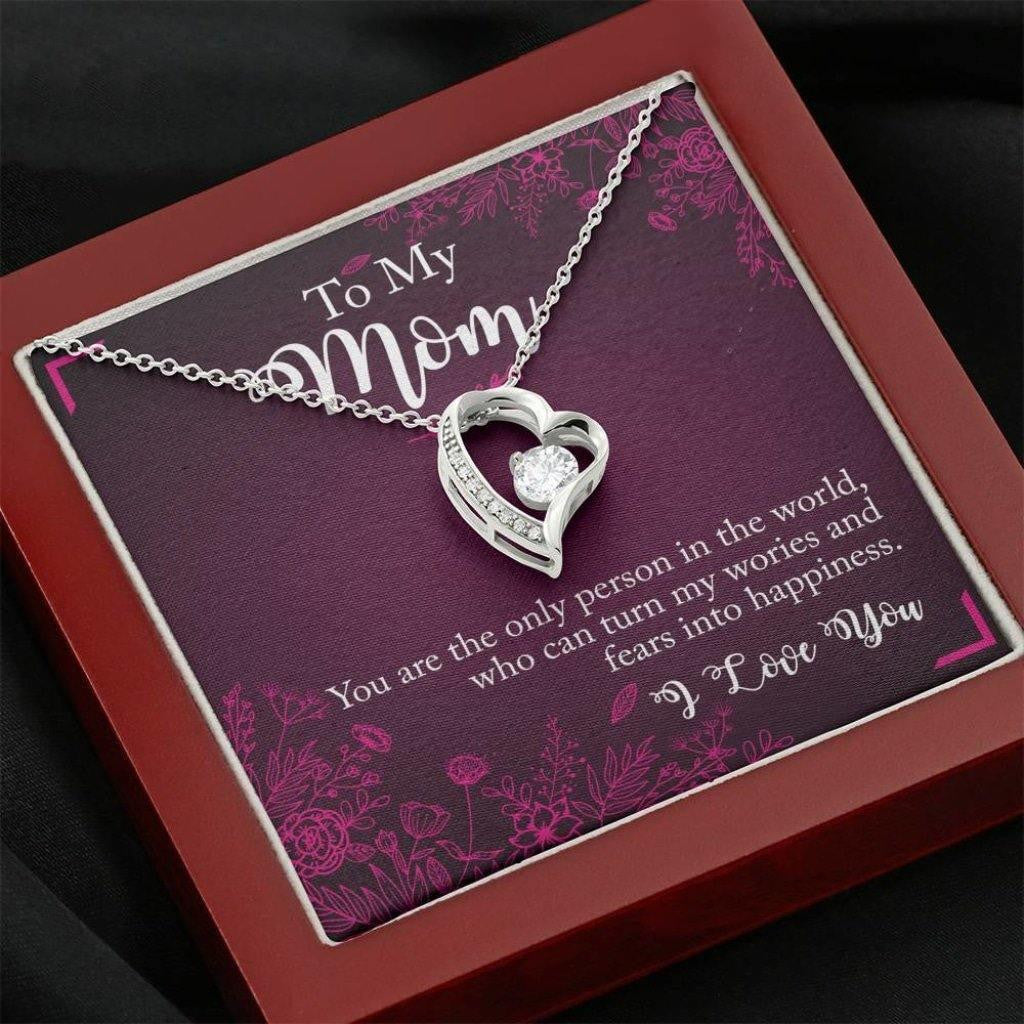 Forever Love Necklace Gift For Mom You Are The Only Person In The World