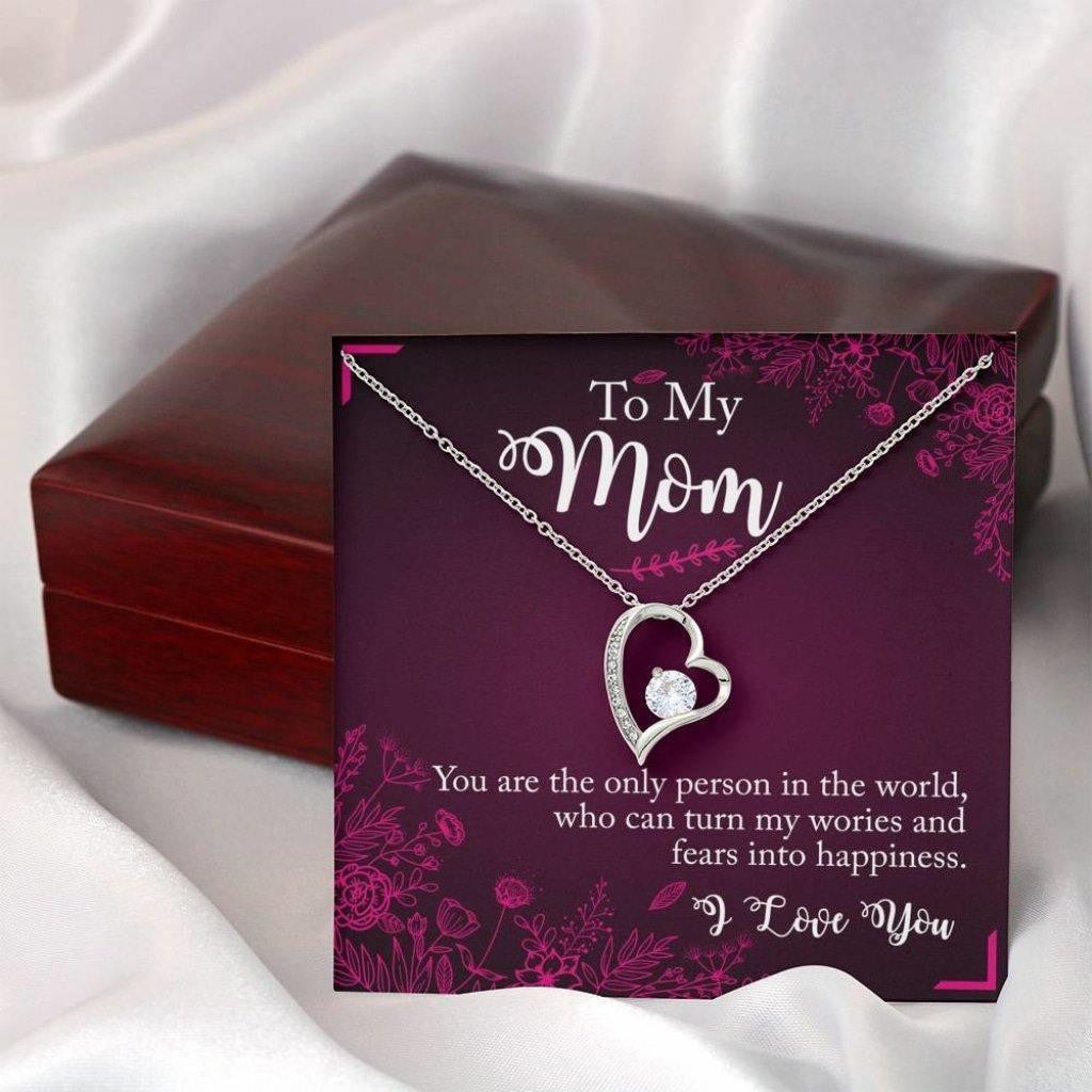 Forever Love Necklace Gift For Mom You Are The Only Person In The World