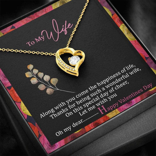 Valentine's Gift For Wife Let Me Wish You Forever Love Necklace