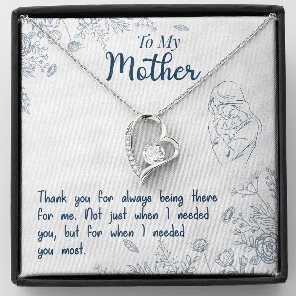 Gift For Mom Always Being There For Me Forever Love Necklace