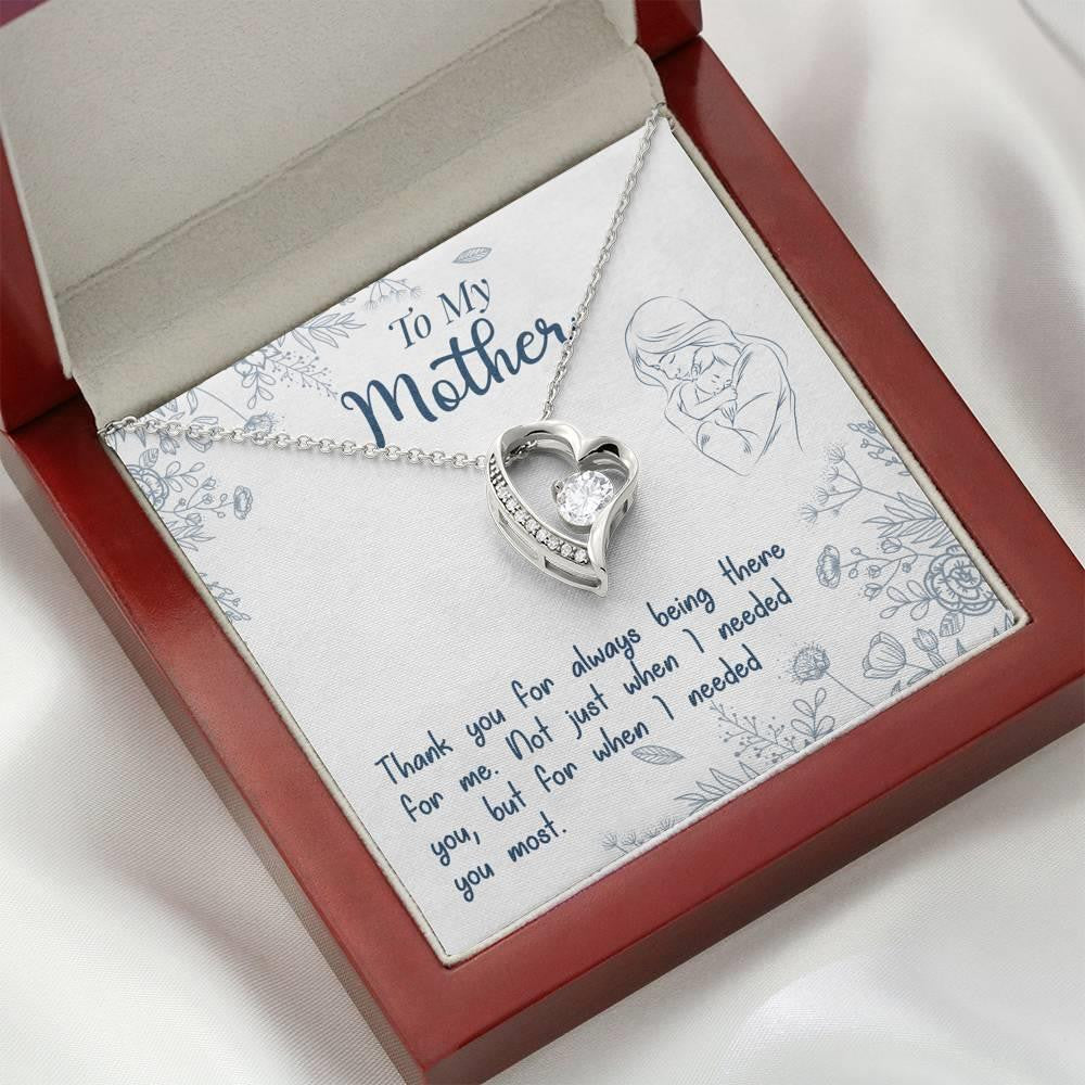 Gift For Mom Always Being There For Me Forever Love Necklace